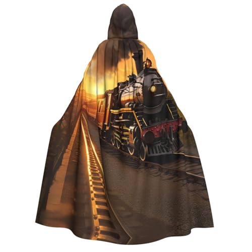 LNNIUK Kapuzenmantel mit Dampfzug-Aufdruck, Zauberer, Umhang mit Kapuze, Umhang für Damen, Halloween, Hexe, Vampir, Zauberer, Rabe LNNIUK Kapuzenmantel mit Dampfzug-Aufdruck, Zauberer, Umhang mit Kapuze, Umhang für Damen, Halloween, Hexe, Vampir, Zauberer, Rabe von LNNIUK
