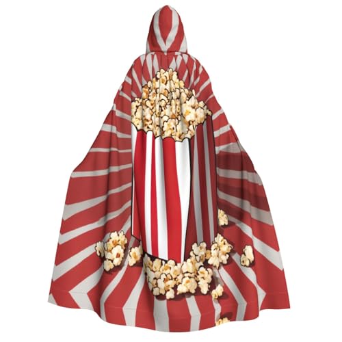 LNNIUK Kapuzenmantel mit Popcorn-Aufdruck, Zauberer, Kapuzenumhang für Damen, Halloween, Hexe, Vampir, Zauberer, Rabe LNNIUK Kapuzenmantel mit Popcorn-Aufdruck, Zauberer, Kapuzenumhang für Damen, Halloween, Hexe, Vampir, Zauberer, Rabe von LNNIUK