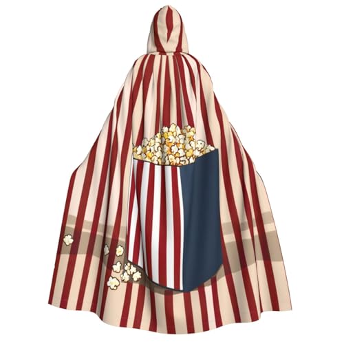 LNNIUK Kapuzenmantel mit Popcorn-Aufdruck, Zauberer, Kapuzenumhang für Damen, Halloween, Hexe, Vampir, Zauberer, Rabe LNNIUK Kapuzenmantel mit Popcorn-Aufdruck, Zauberer, Kapuzenumhang für Damen, Halloween, Hexe, Vampir, Zauberer, Rabe von LNNIUK