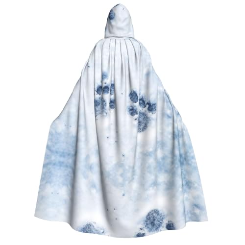 LNNIUK Kapuzenmantel mit Tierpfotenabdruck, Zauberer, Kapuzenumhang für Damen, Halloween, Hexe, Vampir, Zauberer, Rabe LNNIUK Kapuzenmantel mit Tierpfotenabdruck, Zauberer, Kapuzenumhang für Damen, Halloween, Hexe, Vampir, Zauberer, Rabe von LNNIUK