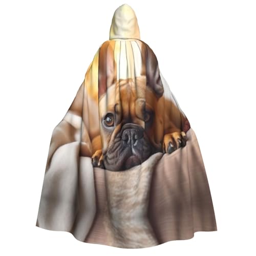 LNNIUK Kapuzenumhang mit Kapuze für Damen, Motiv: französische Bulldogge mit Tiermotiv, Motiv: Französische Bulldogge, 1 Druck, Hexe, Vampir, Zauberer, Rabe LNNIUK Kapuzenumhang mit Kapuze für Damen, Motiv: französische Bulldogge mit Tiermotiv, Motiv: Französische Bulldogge, 1 Druck, Hexe, Vampir, Zauberer, Rabe von LNNIUK