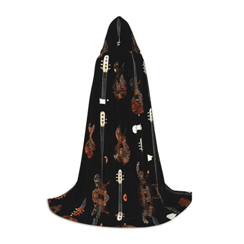 LNNIUK Kunst-Gitarrenmuster-Druck, mittelalterlicher Kapuzenumhang, Halloween, Renaissance-Kostüm, Wikinger-Stil, Ranger Uni-Umhang LNNIUK Kunst-Gitarrenmuster-Druck, mittelalterlicher Kapuzenumhang, Halloween, Renaissance-Kostüm, Wikinger-Stil, Ranger Uni-Umhang von LNNIUK