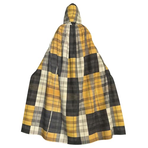 LNNIUK Langer Umhang mit Kapuze, für Halloween, Hexe, Cosplay, Kostüm, für Damen und Herren, Gelb / Grau / Schwarz LNNIUK Langer Umhang mit Kapuze, für Halloween, Hexe, Cosplay, Kostüm, für Damen und Herren, Gelb / Grau / Schwarz von LNNIUK