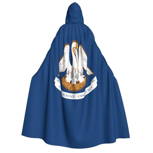 LNNIUK Louisiana Kapuzenumhang mit Staatsflagge, Zauberer, Kapuzenumhang für Damen, Halloween, Hexe, Vampir, Zauberer, Rabe LNNIUK Louisiana Kapuzenumhang mit Staatsflagge, Zauberer, Kapuzenumhang für Damen, Halloween, Hexe, Vampir, Zauberer, Rabe von LNNIUK