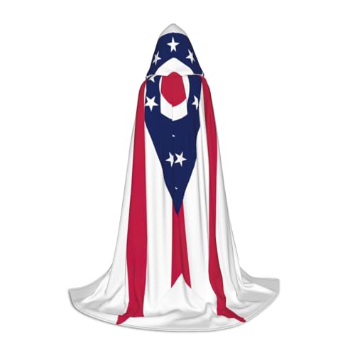 LNNIUK Mittelalterlicher Kapuzenumhang mit Ohio Staatsflagge, Halloween, Renaissance-Kostüm, Wikinger-Stil, Rangerumhang LNNIUK Mittelalterlicher Kapuzenumhang mit Ohio Staatsflagge, Halloween, Renaissance-Kostüm, Wikinger-Stil, Rangerumhang von LNNIUK