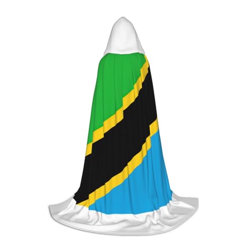 LNNIUK Mittelalterlicher Kapuzenumhang mit Tansania-Flagge, Halloween, Renaissance-Kostüm, Wikinger-Stil, Rangerumhang LNNIUK Mittelalterlicher Kapuzenumhang mit Tansania-Flagge, Halloween, Renaissance-Kostüm, Wikinger-Stil, Rangerumhang von LNNIUK