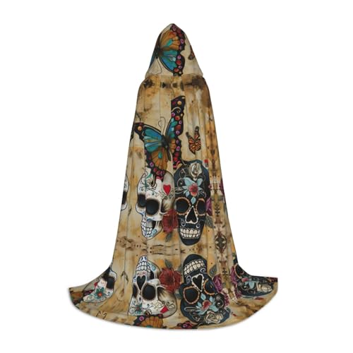 LNNIUK Mittelalterlicher Kapuzenumhang mit Totenköpfen und Totenköpfen, Halloween, Renaissance-Kostüm, Wikinger-Stil, Rangerumhang, Uni LNNIUK Mittelalterlicher Kapuzenumhang mit Totenköpfen und Totenköpfen, Halloween, Renaissance-Kostüm, Wikinger-Stil, Rangerumhang, Uni von LNNIUK