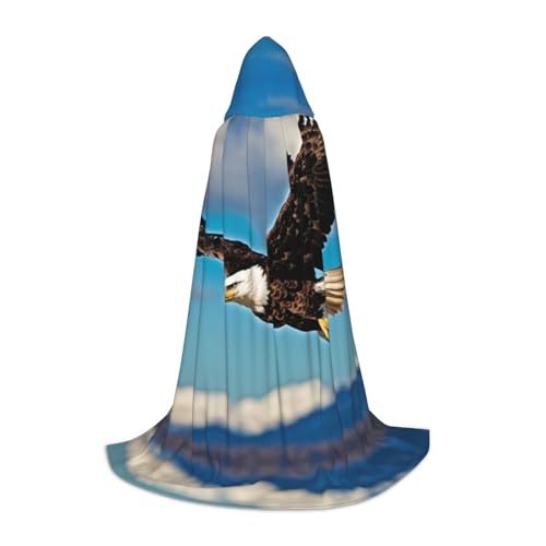 LNNIUK Mittelalterlicher Kapuzenumhang mit fliegendem Adler, Halloween, Renaissance-Kostüm, Wikinger-Stil, Rangerumhang LNNIUK Mittelalterlicher Kapuzenumhang mit fliegendem Adler, Halloween, Renaissance-Kostüm, Wikinger-Stil, Rangerumhang von LNNIUK
