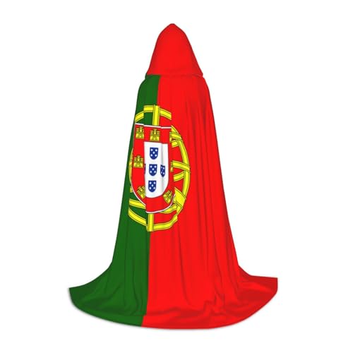 LNNIUK Mittelalterlicher Kapuzenumhang mit portugiesischer Flagge, Halloween, Renaissance-Kostüm, Wikinger-Stil, Rangerumhang LNNIUK Mittelalterlicher Kapuzenumhang mit portugiesischer Flagge, Halloween, Renaissance-Kostüm, Wikinger-Stil, Rangerumhang von LNNIUK
