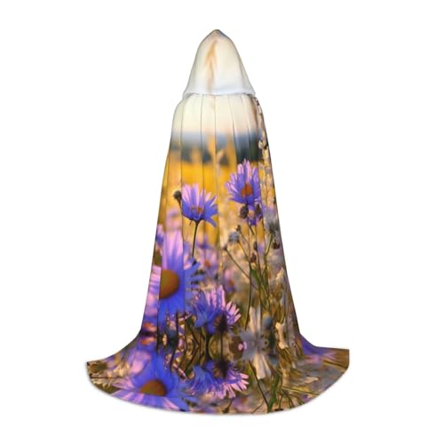 LNNIUK Mittelalterlicher Kapuzenumhang mit wilden Blumen und Kornblumen, Gänseblümchen, 3 Druck, Halloween, Renaissance-Kostüm, Wikinger-Stil, Ranger Uni Umhang LNNIUK Mittelalterlicher Kapuzenumhang mit wilden Blumen und Kornblumen, Gänseblümchen, 3 Druck, Halloween, Renaissance-Kostüm, Wikinger-Stil, Ranger Uni Umhang von LNNIUK