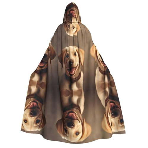 LNNIUK Niedlicher Labrador-Hunde-Druck, Zauberer-Kapuzenmantel, Umhang für Damen, Halloween, Hexe, Vampir, Zauberer, Rabe LNNIUK Niedlicher Labrador-Hunde-Druck, Zauberer-Kapuzenmantel, Umhang für Damen, Halloween, Hexe, Vampir, Zauberer, Rabe von LNNIUK