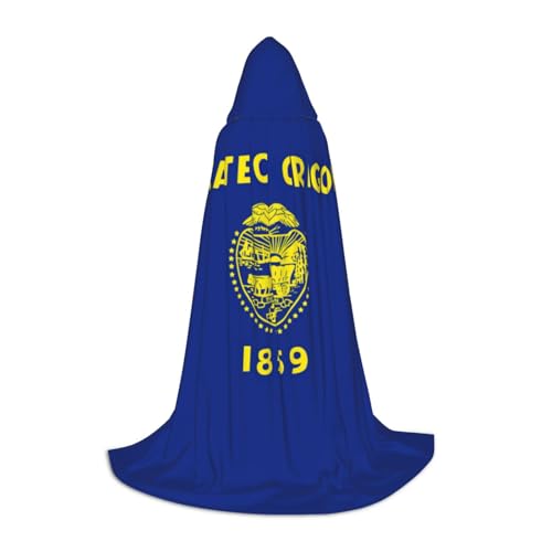 LNNIUK Oregon Umhang mit Staatsflagge, mittelalterlicher Kapuzenumhang, Halloween, Renaissance-Kostüm, Wikinger-Stil, Ranger Uni Umhang LNNIUK Oregon Umhang mit Staatsflagge, mittelalterlicher Kapuzenumhang, Halloween, Renaissance-Kostüm, Wikinger-Stil, Ranger Uni Umhang von LNNIUK