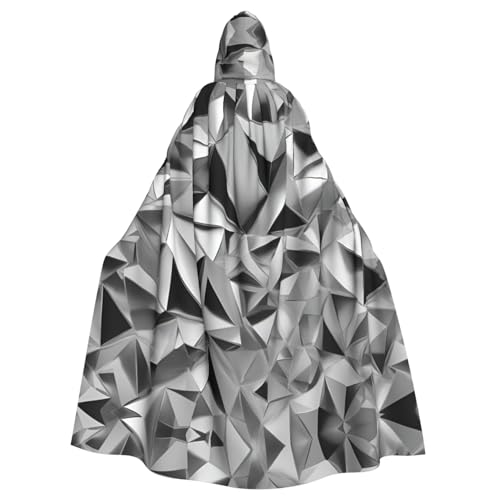 LNNIUK Silberfarbener geometrischer Figuren-Druck, Kapuzenmantel, langer Umhang, Cosplay-Kostüm, Halloween, Hexe, Cosplay, Robe für Männer und Frauen LNNIUK Silberfarbener geometrischer Figuren-Druck, Kapuzenmantel, langer Umhang, Cosplay-Kostüm, Halloween, Hexe, Cosplay, Robe für Männer und Frauen von LNNIUK
