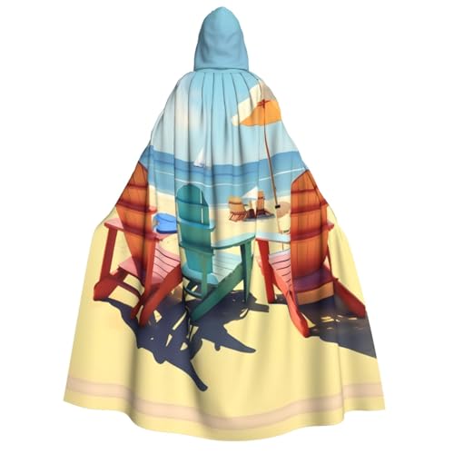 LNNIUK Strandkorb und Landschaftsaufdruck, Zauberer, Kapuzenmantel, Umhang für Damen, Halloween, Hexe, Vampir, Zauberer, Rabe LNNIUK Strandkorb und Landschaftsaufdruck, Zauberer, Kapuzenmantel, Umhang für Damen, Halloween, Hexe, Vampir, Zauberer, Rabe von LNNIUK