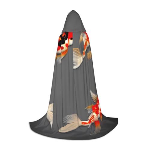 LNNIUK Traditioneller Koi-Karpfen mit Punkten, mittelalterlicher Kapuzenumhang, Halloween-Renaissance-Kostüm, Wikinger-Stil, Rangerumhang, Uni LNNIUK Traditioneller Koi-Karpfen mit Punkten, mittelalterlicher Kapuzenumhang, Halloween-Renaissance-Kostüm, Wikinger-Stil, Rangerumhang, Uni von LNNIUK