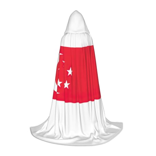 LNNIUK Umhang mit Singapur-Flagge, mittelalterlicher Kapuzenumhang, Halloween, Renaissance-Kostüm, Wikinger-Stil, Rangerumhang, Uni LNNIUK Umhang mit Singapur-Flagge, mittelalterlicher Kapuzenumhang, Halloween, Renaissance-Kostüm, Wikinger-Stil, Rangerumhang, Uni von LNNIUK