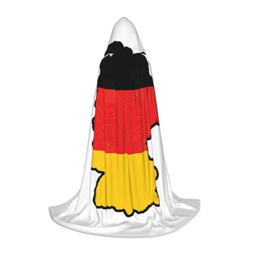 LNNIUK Umhang mit deutscher Flagge, mittelalterlicher Kapuzenumhang, Halloween, Renaissance-Kostüm, Wikinger-Stil, Rangerumhang, Uni LNNIUK Umhang mit deutscher Flagge, mittelalterlicher Kapuzenumhang, Halloween, Renaissance-Kostüm, Wikinger-Stil, Rangerumhang, Uni von LNNIUK