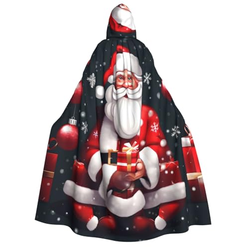 LNNIUK Weihnachtsmann-Druck, Zauberer, Kapuzenumhang für Damen, Halloween, Hexe, Vampir, Zauberer, Rabe LNNIUK Weihnachtsmann-Druck, Zauberer, Kapuzenumhang für Damen, Halloween, Hexe, Vampir, Zauberer, Rabe von LNNIUK