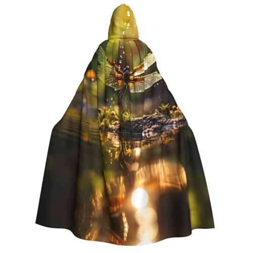 LNNIUK Zauberer-Kapuzenmantel mit Dragonflye-Druck, Umhang für Damen, Halloween, Hexe, Vampir, Zauberer, Rabe LNNIUK Zauberer-Kapuzenmantel mit Dragonflye-Druck, Umhang für Damen, Halloween, Hexe, Vampir, Zauberer, Rabe von LNNIUK