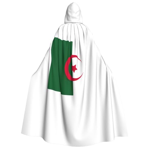 LNNIUK Zauberer Kapuzenmantel mit Flagge von Algerien, Umhang für Damen, Halloween, Hexe, Vampir, Zauberer, Rabe LNNIUK Zauberer Kapuzenmantel mit Flagge von Algerien, Umhang für Damen, Halloween, Hexe, Vampir, Zauberer, Rabe von LNNIUK