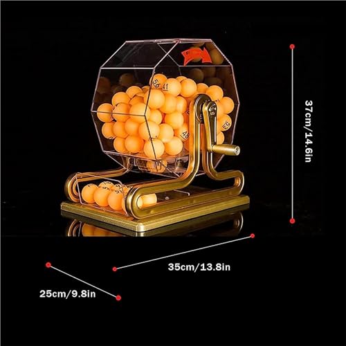 LNQKJXIIA Manuelle Lotteriemaschine mit 100 Kugeln und Roulette-Rad, Bingo-Käfig-Spielset aus Acryl for Veranstaltungsorte und Einkaufszentren LNQKJXIIA Manuelle Lotteriemaschine mit 100 Kugeln und Roulette-Rad, Bingo-Käfig-Spielset aus Acryl for Veranstaltungsorte und Einkaufszentren von LNQKJXIIA