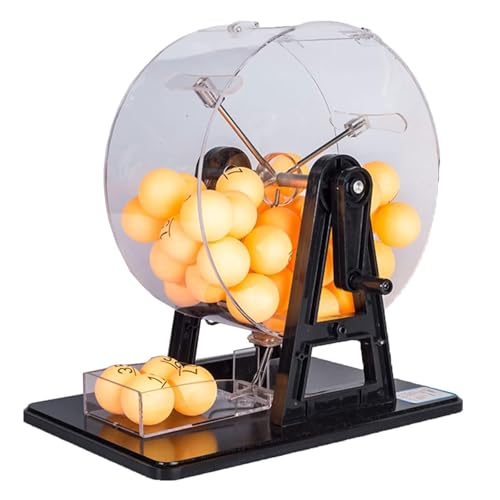 LNQKJXIIA Manuelle Lotteriemaschine mit Kugeln, Zufallsauswahlbox for Bingo-Spiele und Unterhaltungsstätten von LNQKJXIIA