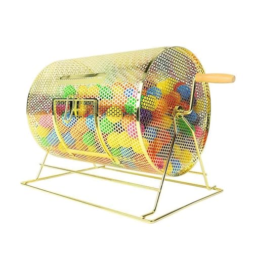 LNQKJXIIA Metall-Tombola-Trommelmaschine – Bingo-Käfig-Spinner mit 130 Kugeln, perfekt for Werbeaktionen, große Gruppen und Spendenveranstaltungen LNQKJXIIA Metall-Tombola-Trommelmaschine – Bingo-Käfig-Spinner mit 130 Kugeln, perfekt for Werbeaktionen, große Gruppen und Spendenveranstaltungen von LNQKJXIIA