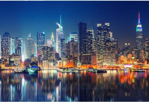 1000 Teile Puzzle mit Skyline von New York City, Kunst-Puzzle, DIY-Puzzle, pädagogische Gehirn-Herausforderungsspiele für Erwachsene, 38 x 52 cm 1000 Teile Puzzle mit Skyline von New York City, Kunst-Puzzle, DIY-Puzzle, pädagogische Gehirn-Herausforderungsspiele für Erwachsene, 38 x 52 cm von LNTYW