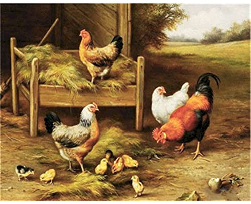 1000-teiliges Puzzle „Altes Huhn“, Papierpuzzle, geeignet für kleine Kinder zur täglichen Herausforderung mit Spielen und Spielzeug an der Wand. Fertige Größe 70 x 50 cm von LNTYW