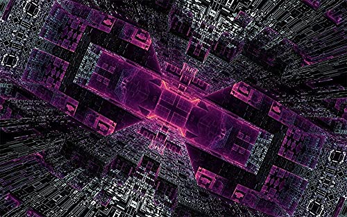 2000 Rosa Puzzle Für Erwachsene Fractal Abstraktes Spielzeug Pädagogisches Puzzle Kreative Papierfamilie Für Kinder Weihnachtsgeschenke70x100cm von LNTYW