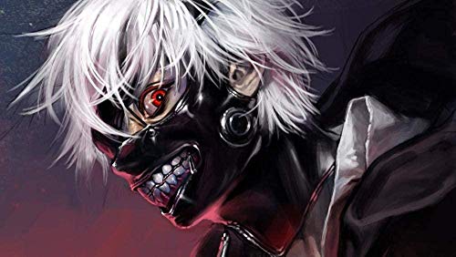 DIY Malen nach Zahlen für Erwachsene Anfänger Bunte Leinwand Ölgemälde Kit für Kinder und Erwachsene Malen nach Zahlen Kits Tokyo Ghoul Inch50x70cm DIY Malen nach Zahlen für Erwachsene Anfänger Bunte Leinwand Ölgemälde Kit für Kinder und Erwachsene Malen nach Zahlen Kits Tokyo Ghoul Inch50x70cm von LNTYW