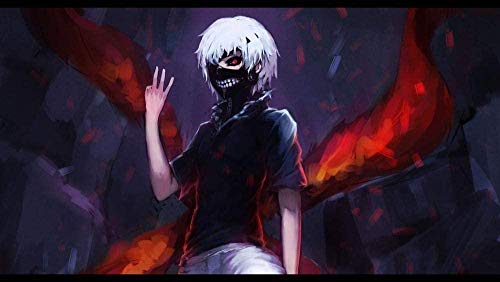 DIY Malen nach Zahlen für Erwachsene Anfänger Bunte Leinwand Ölgemälde Kit für Kinder und Erwachsene Malen nach Zahlen Kits Tokyo Ghoul Inch70x100cm DIY Malen nach Zahlen für Erwachsene Anfänger Bunte Leinwand Ölgemälde Kit für Kinder und Erwachsene Malen nach Zahlen Kits Tokyo Ghoul Inch70x100cm von LNTYW