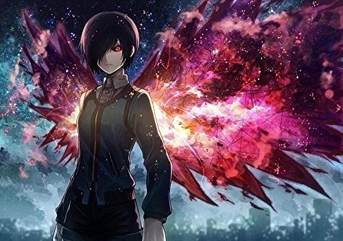 DIY Ölgemälde Kinder malen Kunst Malen nach Zahlen Tokyo Ghoul Malerei für Mädchen und Jungen und Anfänger Malt Acrylfarbe Leinwand Malerei70x100cm DIY Ölgemälde Kinder malen Kunst Malen nach Zahlen Tokyo Ghoul Malerei für Mädchen und Jungen und Anfänger Malt Acrylfarbe Leinwand Malerei70x100cm von LNTYW