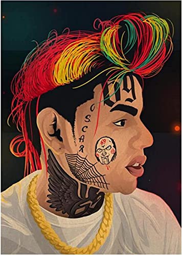 Papierpuzzle 1000 Teile Hip Hop Rapper 6Ix9Ine Puzzles Lernspielzeug für Erwachsene Geburtstagsgeschenk26x38cm Papierpuzzle 1000 Teile Hip Hop Rapper 6Ix9Ine Puzzles Lernspielzeug für Erwachsene Geburtstagsgeschenk26x38cm von LNTYW