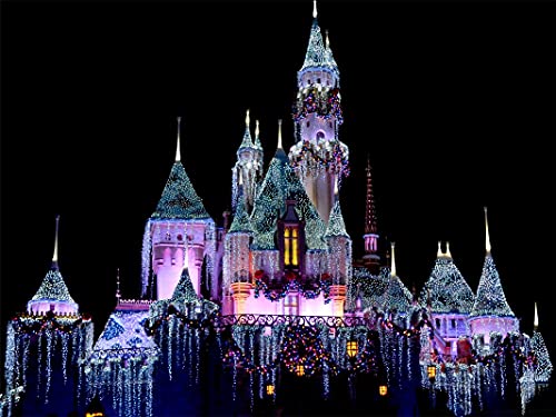 Puzzle 1000 Teile Disneyland Dornröschenschloss Winter Klassisches Puzzle DIY Kit Papierspielzeug Einzigartiges Geschenk Heimdekoration 38x52cm Puzzle 1000 Teile Disneyland Dornröschenschloss Winter Klassisches Puzzle DIY Kit Papierspielzeug Einzigartiges Geschenk Heimdekoration 38x52cm von LNTYW