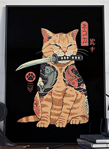 Puzzle 1000 Teile Japanische Samurai Katze Ramen Nostalgie Wandkunst Anime PapierFür Erwachsene Kinder Spiele Lernspielzeug50x70cm Puzzle 1000 Teile Japanische Samurai Katze Ramen Nostalgie Wandkunst Anime PapierFür Erwachsene Kinder Spiele Lernspielzeug50x70cm von LNTYW
