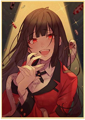 Puzzle 1000 Teile Kakegurui Anime Retro Poster Kunst Für Erwachsene Kinder Spiele Lernspielzeug50x70cm von LNTYW