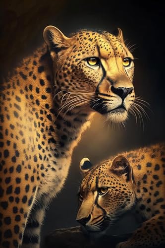 Puzzle 1000 Teile Leoparden-Puzzle für Erwachsene, schwieriges und Cooles Papier-Puzzle, Leoparden-Fantasie-Puzzle, 50 x 70 cm Puzzle 1000 Teile Leoparden-Puzzle für Erwachsene, schwieriges und Cooles Papier-Puzzle, Leoparden-Fantasie-Puzzle, 50 x 70 cm von LNTYW