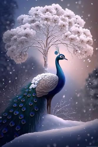 Puzzle 1000 Teile Pfau im Schnee Papierpuzzle Erwachsenenpuzzle mit atemberaubender Grafik für anhaltenden Spaß und anspruchsvolles Gehirntraining für Puzzleliebhaber 38 x 52 cm Puzzle 1000 Teile Pfau im Schnee Papierpuzzle Erwachsenenpuzzle mit atemberaubender Grafik für anhaltenden Spaß und anspruchsvolles Gehirntraining für Puzzleliebhaber 38 x 52 cm von LNTYW