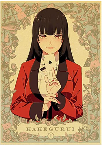 Puzzle 2000 Teile Kakegurui Anime Retro Poster Kunst Für Erwachsene Kinder Spiele Lernspielzeug70x100cm von LNTYW
