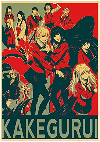 Puzzle 2000 Teile Kakegurui Anime Retro Poster Kunst Für Erwachsene Kinder Spiele Lernspielzeug70x100cm von LNTYW