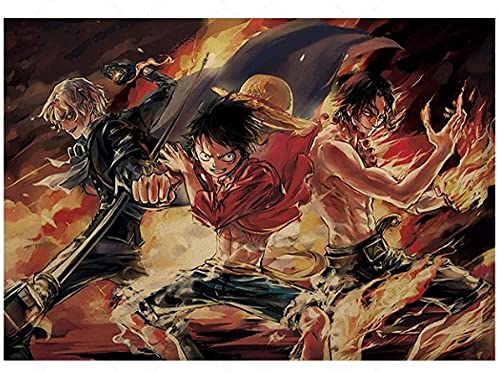 Puzzle 2000 Teile One Piece Anime Poster Ruffy Poster Für Erwachsene Spiele Lernspielzeug70x100cm von LNTYW