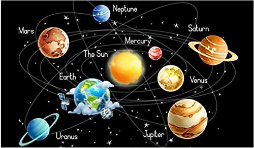 Puzzle 2000 Teile Sonnensystem Planeten Sterne PapierFür Spiele für Erwachsene Lernspielzeug70x100cm von LNTYW