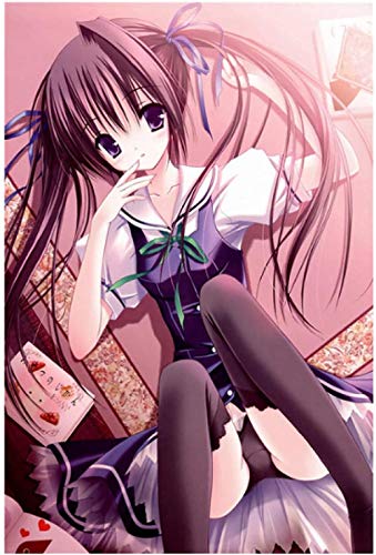 Puzzle 2000 Teile Sweet Little Loli Anime Silk Art Poster Kleines Mädchen Lolita Japanisches PapierFür Erwachsene Kinder Spiele Lernspielzeug70x100cm von LNTYW