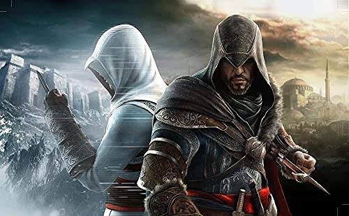 Puzzles 1000 Teile für Erwachsene Assassins Creed Pädagogisches intellektuelles Dekompressionsspielzeug Spaß Familienspiel für Kinder Erwachsene50x70cm von LNTYW