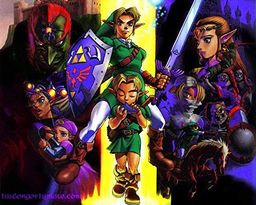 Puzzles 1000 Teile für Erwachsene Legend of Zelda Pädagogisches intellektuelles Dekompressionsspielzeug Spaß Familienspiel für Kinder Erwachsene50x70cm von LNTYW