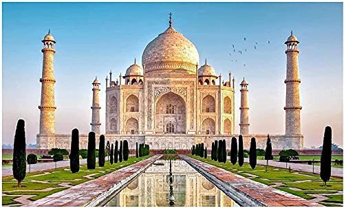 Puzzles 2000 Teile PapierZusammenbau Bild Taj Mahal Poster Spiele für Erwachsene Lernspielzeug F70x100cm von LNTYW