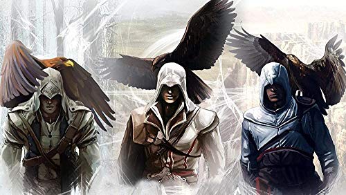 Puzzles 2000 Teile für Erwachsene Assassins Creed Pädagogisches intellektuelles Dekompressionsspielzeug Spaß Familienspiel für Kinder Erwachsene70x100cm von LNTYW