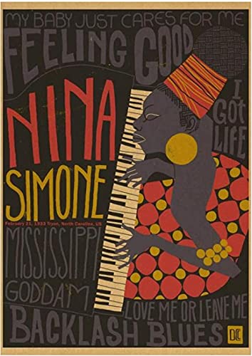 Puzzles Puzzle 2000 Teile PapierZusammenbau Bild Nina Simone Poster Erwachsene Spiele Lernspielzeug70x100cm von LNTYW