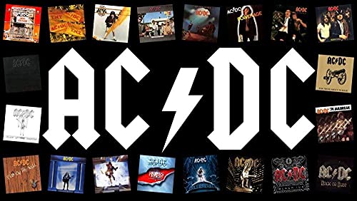Puzzles für Erwachsene 1000 Teile ACDC Rockband Puzzles für Kinder Lernspielzeug Intellektuelles Spiel Geschenk Teens DIY Home Entertainment38x52cm von LNTYW
